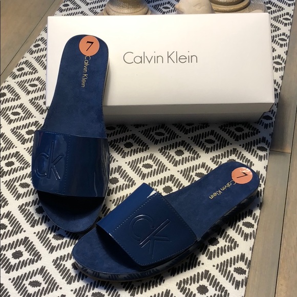 calvin klein women's marlina flat sandal